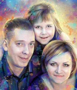 Портрет в стиле гранж